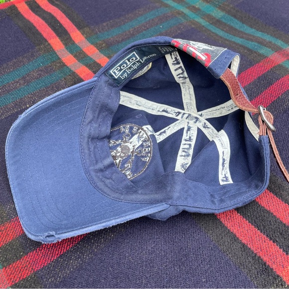‼️SOLD‼️ Vintage Polo Ralph Lauren Skull Anchor Naval Patch Cap - Picture 6 of 9